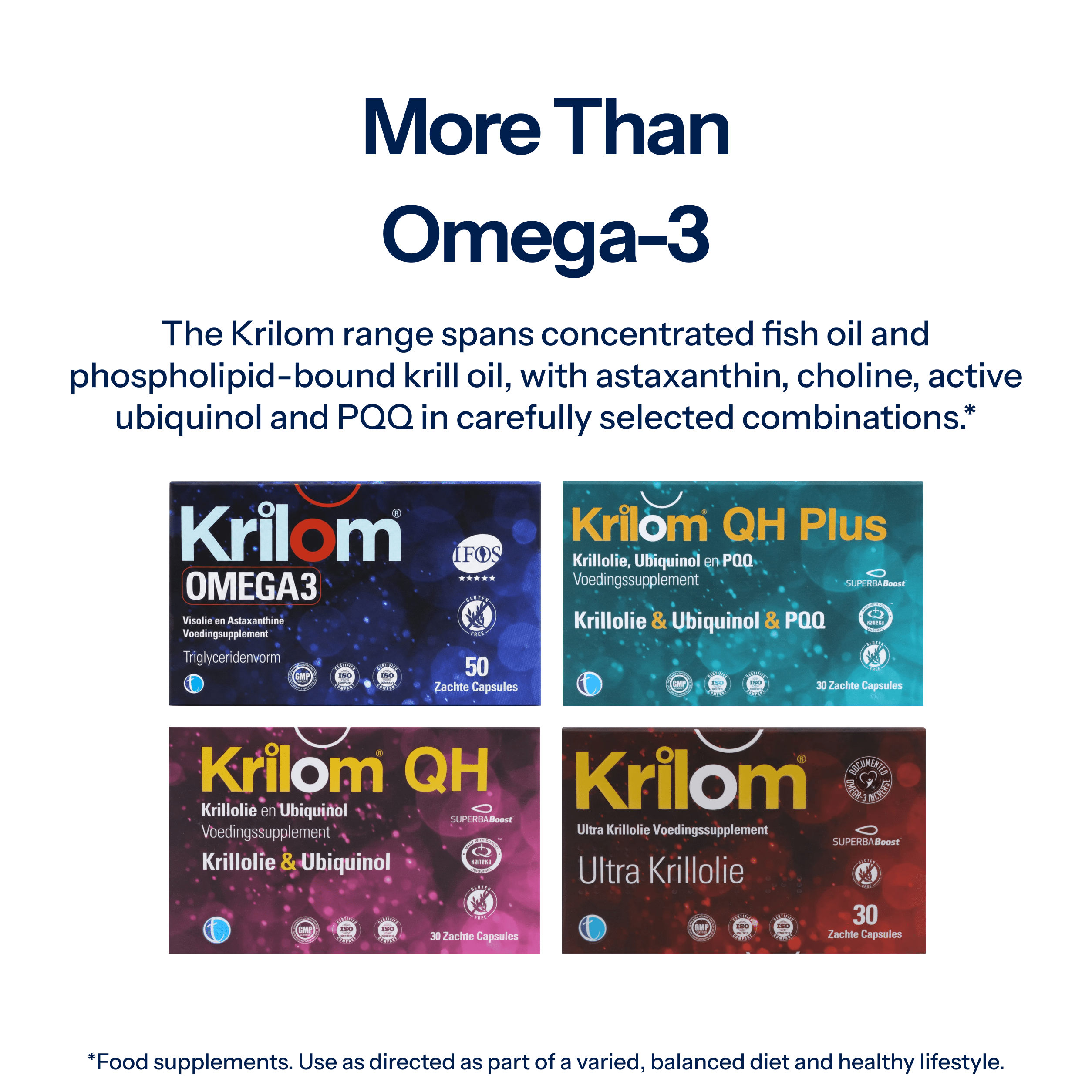 Krilom QH | Krill Oil & Ubiquinol Food Supplement - TAB Vitamins