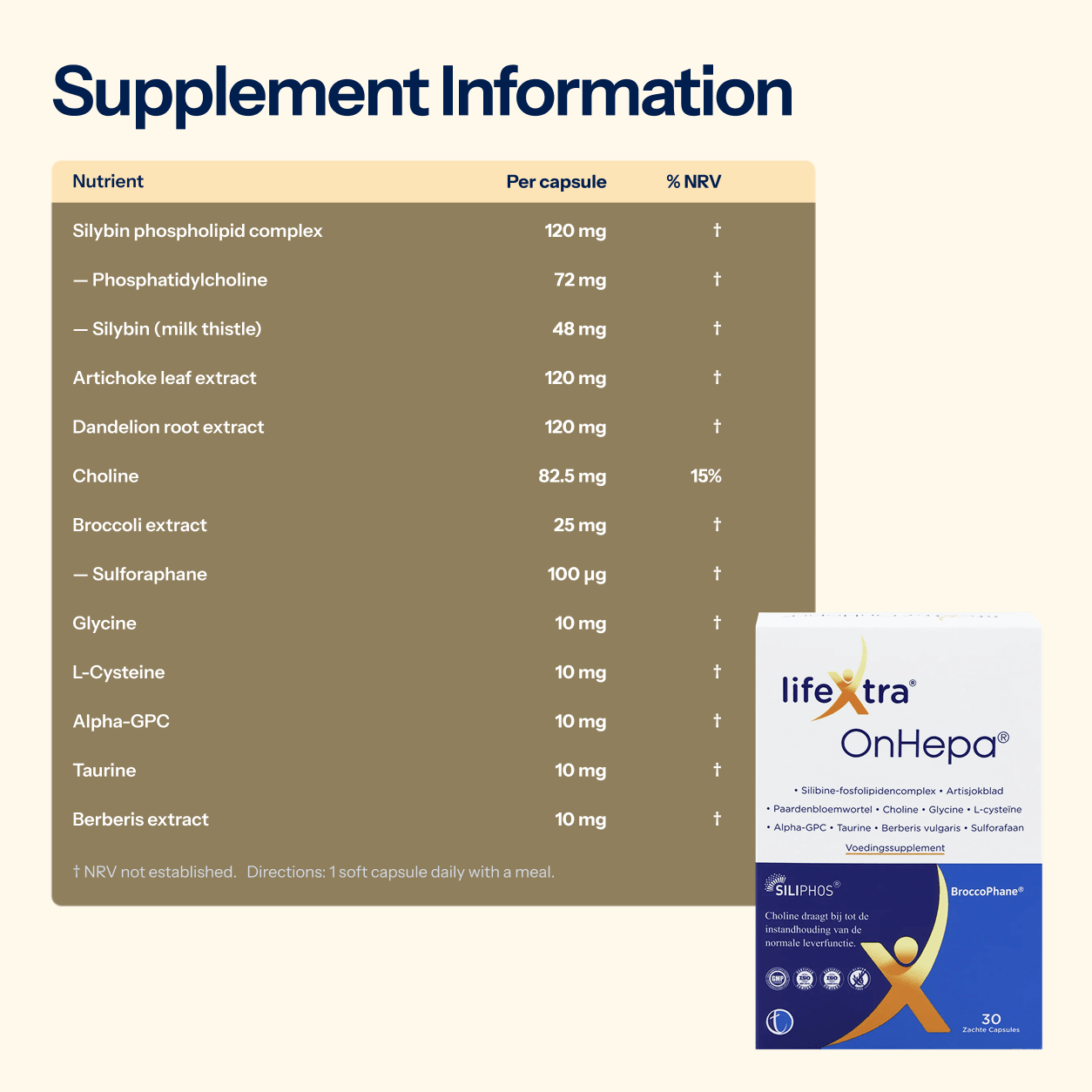 LifeXtra OnHepa | Daily Food Supplement - TAB Vitamins