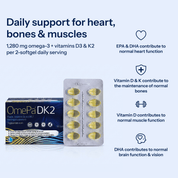 OmePa DK2 | Omega-3 & Vitamin D3 + K2 Supplement - TAB Vitamins