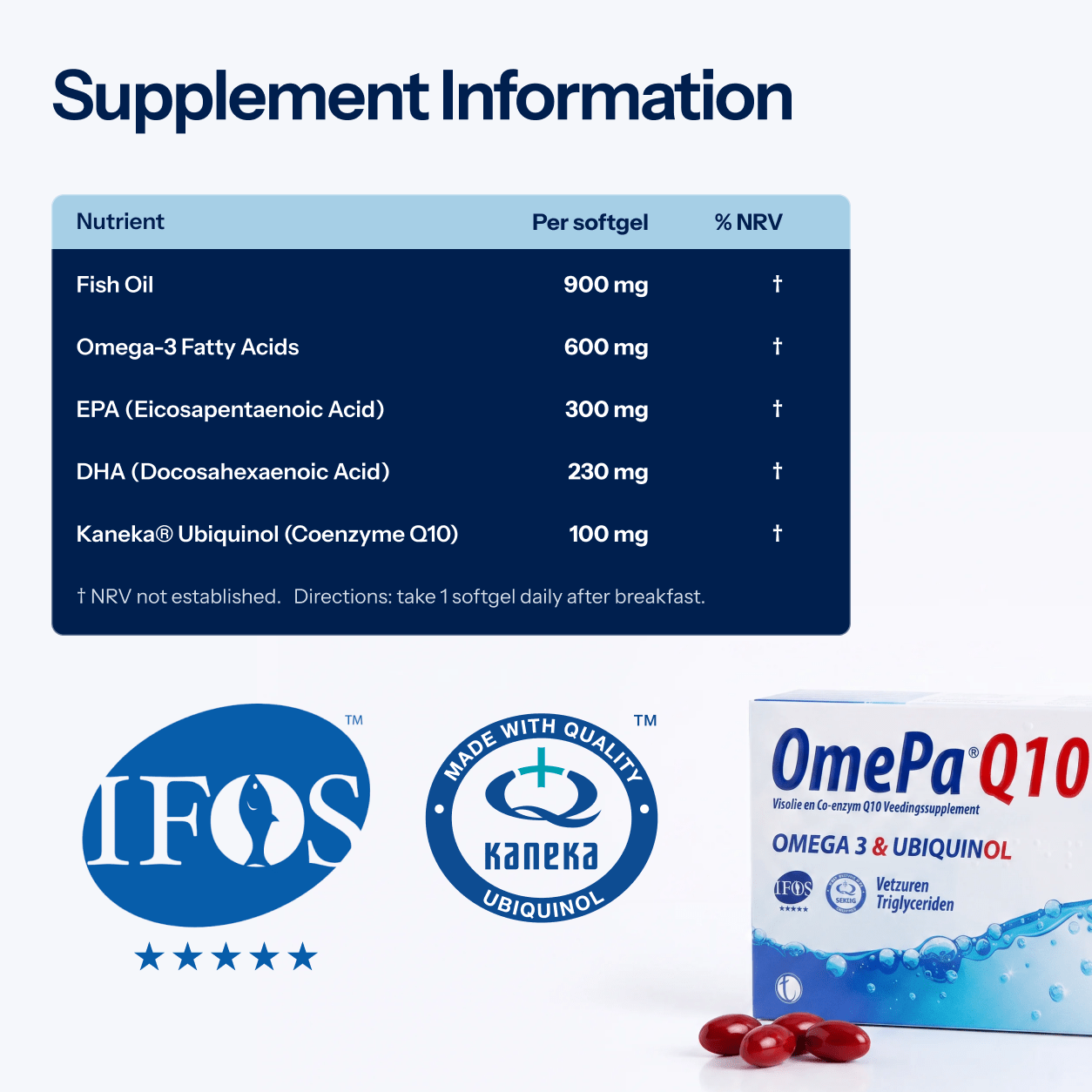 OmePa Q10 | Omega-3 Supplement - TAB Vitamins