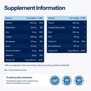 Osteozinc Plus | Daily Food Supplement - TAB Vitamins